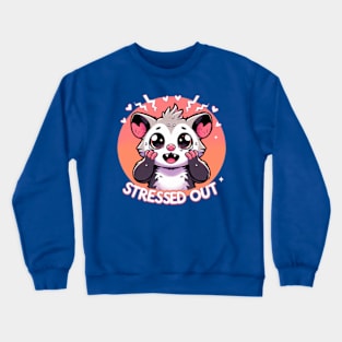 Stressed Out Possum Crewneck Sweatshirt